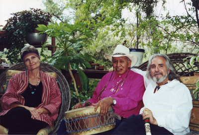 Left to Right: Niann Emerson Chase, Wallace Black Elk, Gabriel of Urantia - May 5, 2001